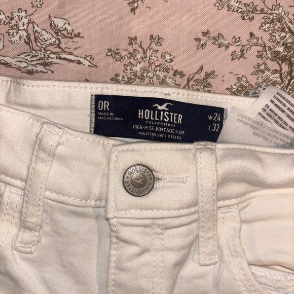 Hollister Light Cream Wide Leg Jeans - Picture 3 of 3
